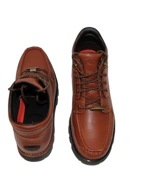 Rockport Men's Tan Brown Leather Waterproof Boots